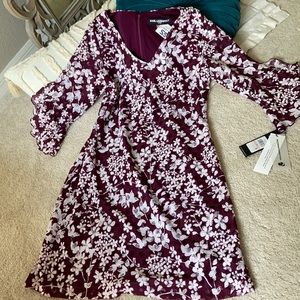 Karl lagerfeld dress purple lace size 10